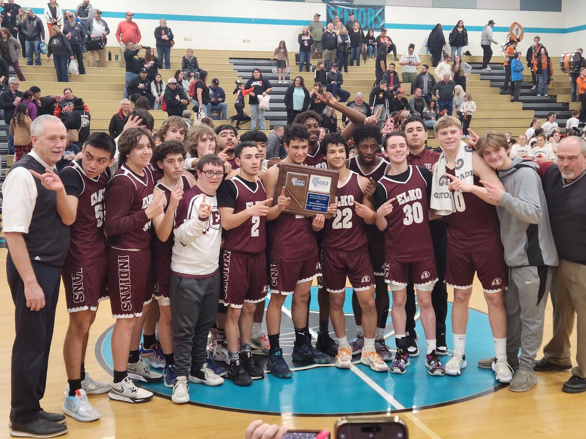 Elko boys win 3A regional 65-30 !