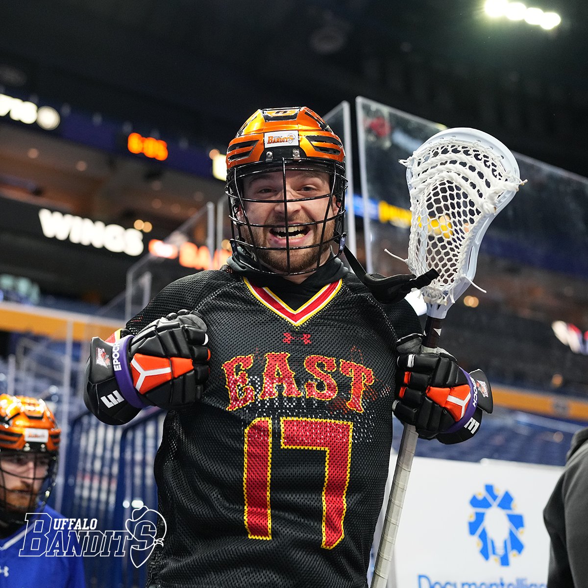 NLLBandits's tweet photo. Reppin' some of our local high school lacrosse teams tonight for warm ups! 🔥

#LetsGoBandits https://t.co/jpNxEqbXGc