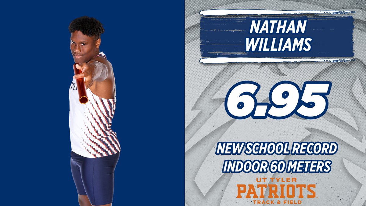 MT&amp;F | SCHOOL RECORD X2!

Nathan Williams joins the party as he sets a new school record in the 60 meters for <a href="/UTT_XCTF/">UT Tyler Track and Field/Cross Country</a>!

#SWOOPSWOOP