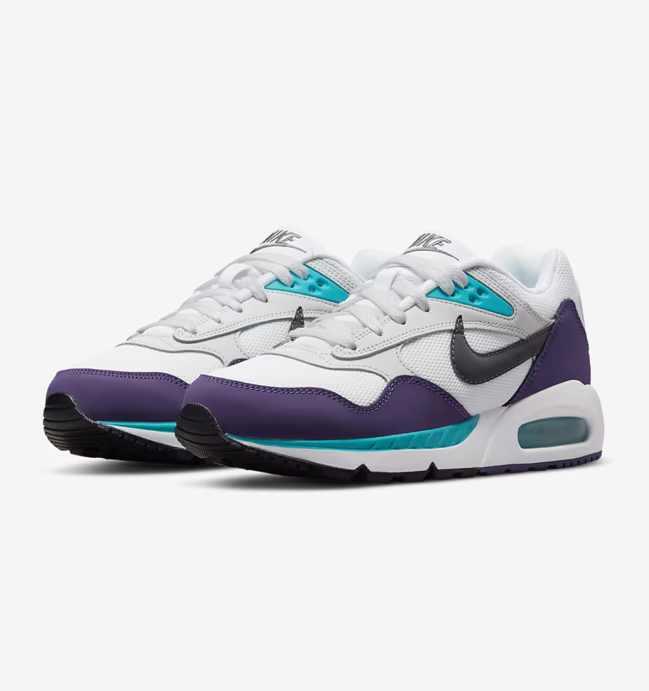Purple and hotsell turquoise nikes