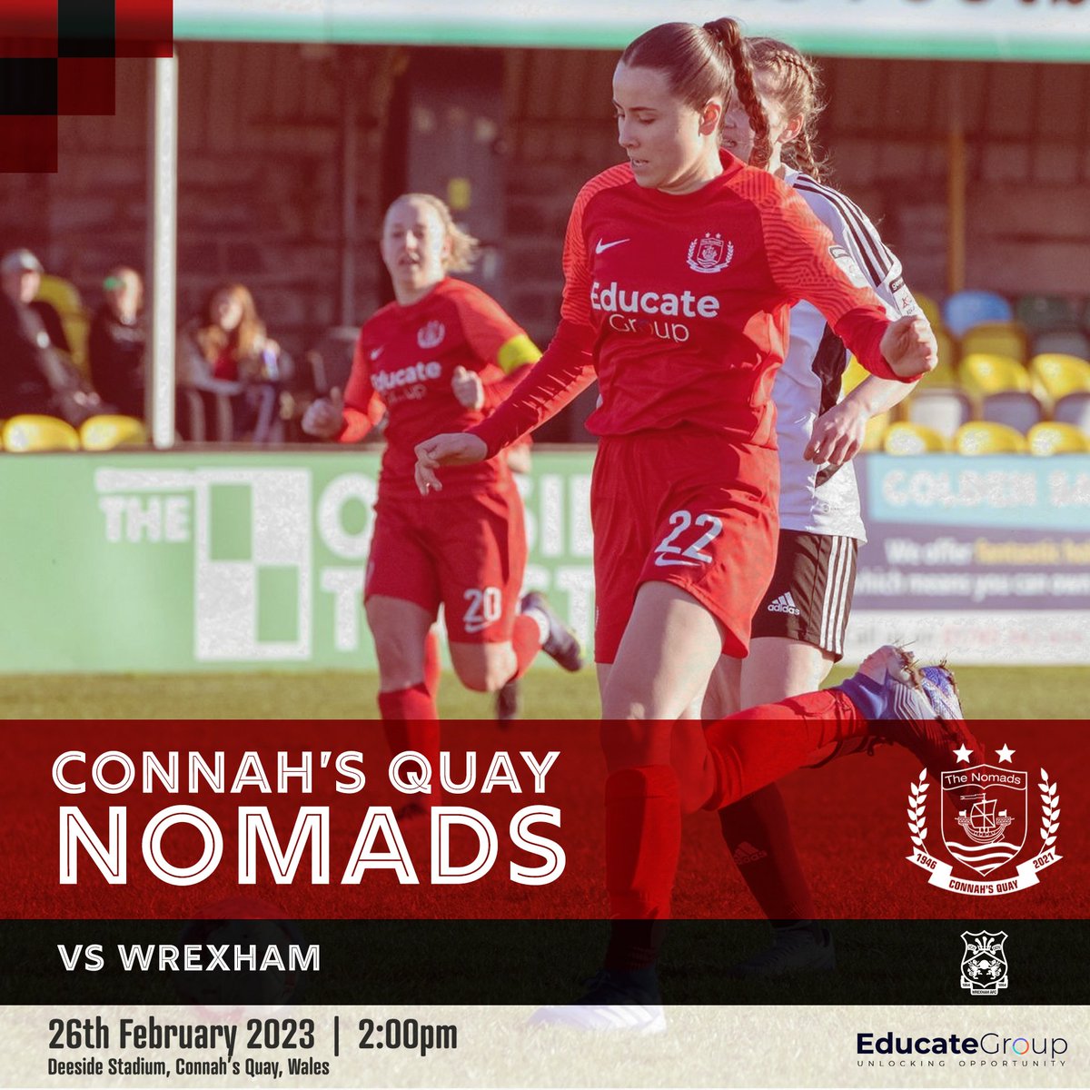 Connah's Quay Nomads FC (@the_nomads) on Twitter photo ๐ด๐ด
It's a big one at the top of the <a href="/AdranLeagues/">Genero Adran Leagues ๐ด๓ ง๓ ข๓ ท๓ ฌ๓ ณ๓ ฟ</a> North this Sunday at Deeside Stadium as our Women face Wrexham in a 1st vs 2nd clash... make sure you are there to take in all the action! ๐ด๐ด
It's a big one at the top of the <a href="/AdranLeagues/">Genero Adran Leagues ๐ด๓ ง๓ ข๓ ท๓ ฌ๓ ณ๓ ฟ</a> North this Sunday at Deeside Stadium as our Women face Wrexham in a 1st vs 2nd clash... make sure you are there to take in all the action!