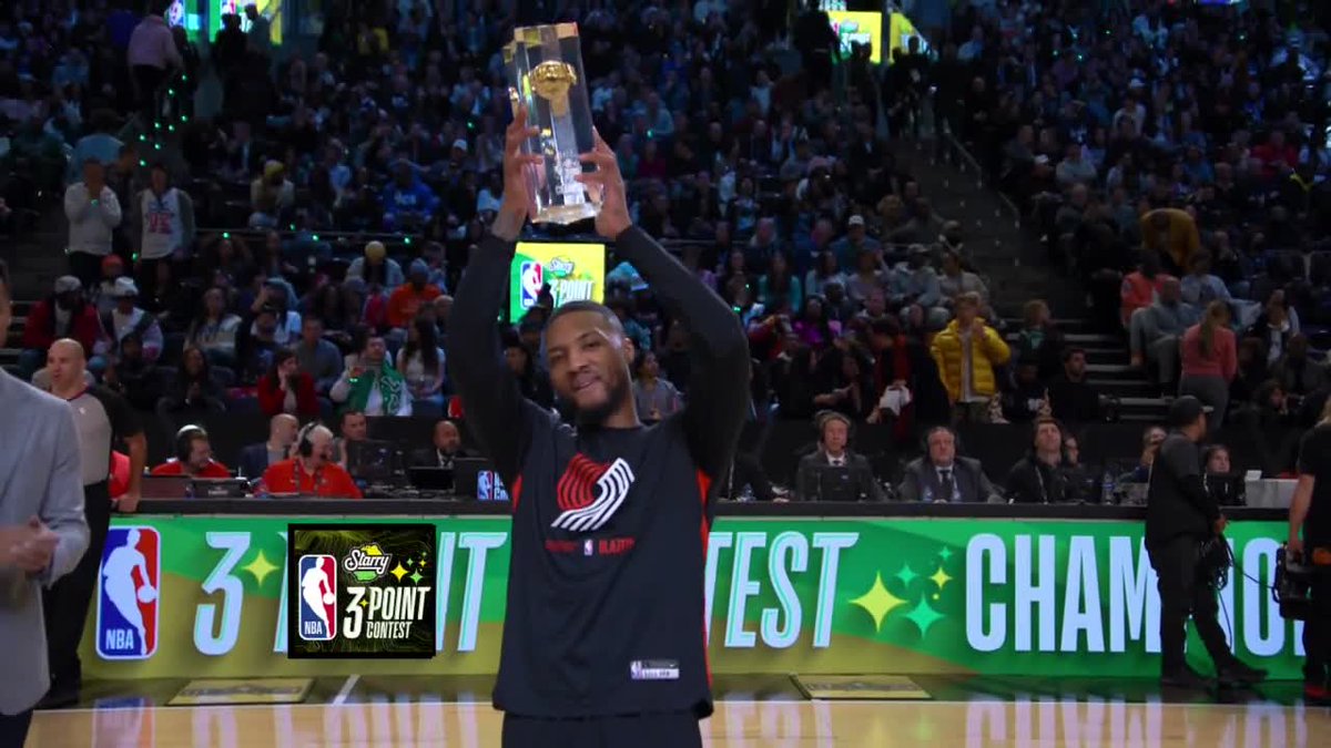 DAME DOLLA WINS THE 3-PT CONTEST ⌚️