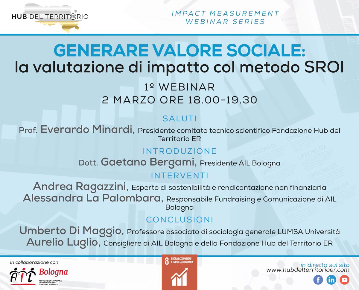 Valutazione di impatto col metodo SROI
