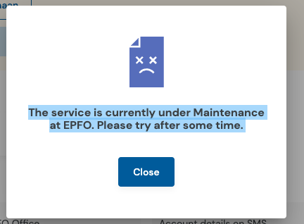 LoveHuria's tweet photo. Hi team from @UmangOfficial_ @socialepfo 
I have been meaning to use the "Aadhaar Seeding" under the EPFO section but it keeps on showing under maintenance. 

Anywhere I can see how soon we are going to bring the application back online? https://t.co/TDz85ouHVS