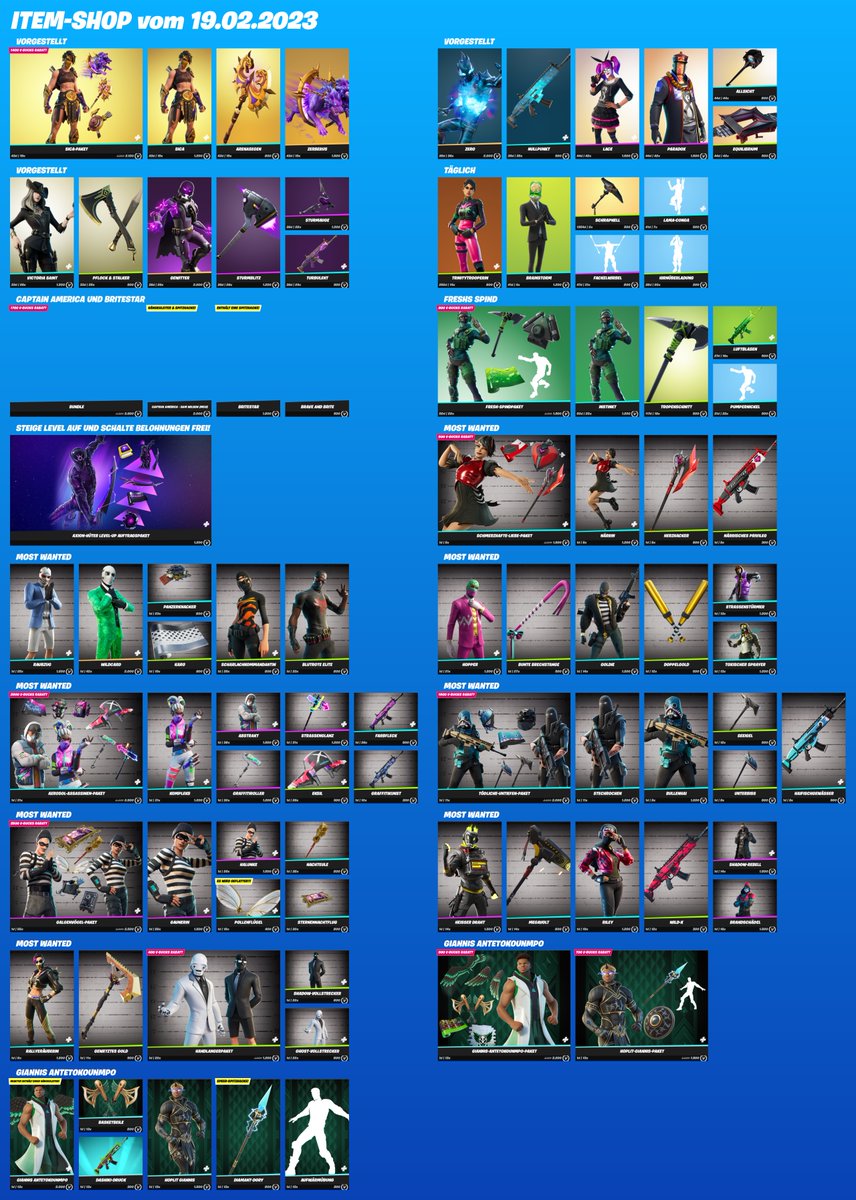 Der neue Item-Shop für 19.02.2023.

Unterstütze einen Creator: barfuem | #ad #Fortnite