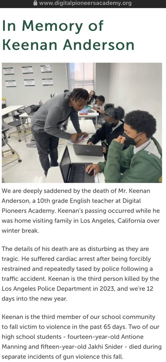 #BlackHistoryMonth #Day17of28 #blacklivesmatter
#KeenanAnderson, a teacher, father, and cousin of Black Lives Matter co-founder Patrisse Cullors was killed by #LAPD after he got in a traffic accident. Responding officers repeatedly Tased and restrained him in the middle of the..