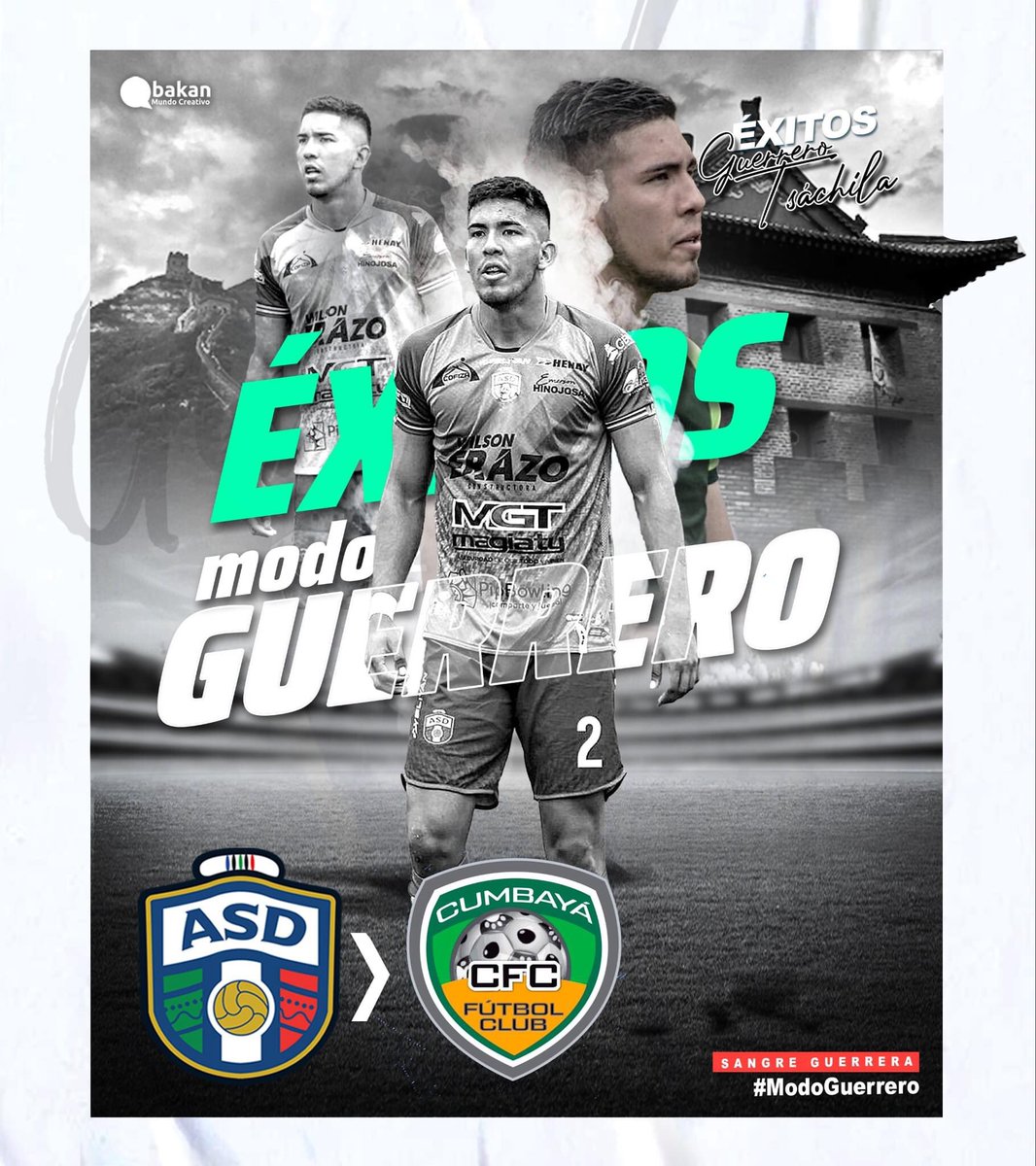 CDASantoDomingo's tweet photo. #QBakan la #murallachina  a primera, Felicidades @davormontiel se vincula a la #SerieA con su nuevo club @Cumbaya_Oficial 
.
El mayor de los éxitos en esta nueva etapa #guerrerotsachila💚❤️ 
#atleticosantodomingo 
Vamos por más 🥷 https://t.co/lJWyTegVYv