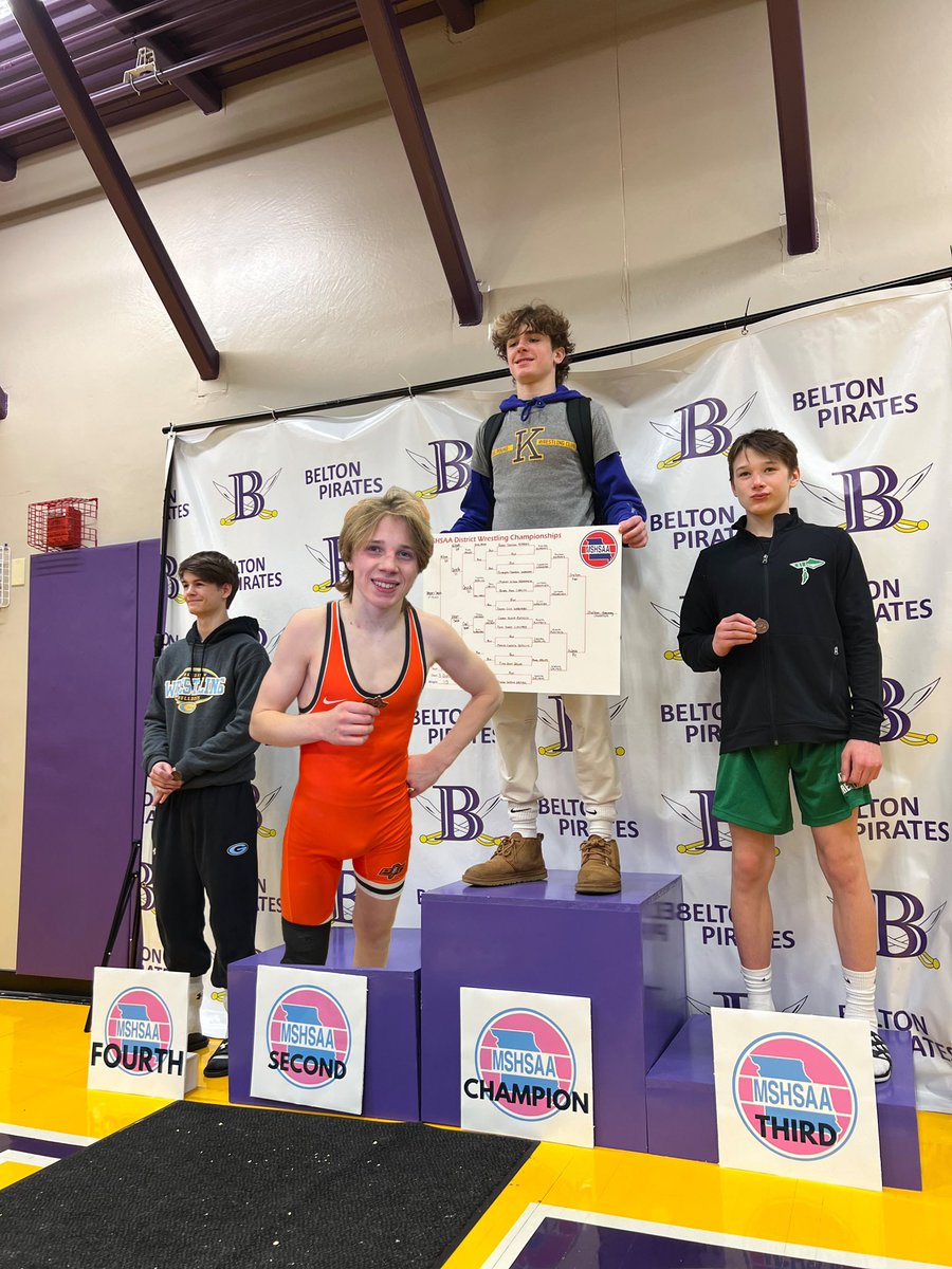 Class 3 District 4 - Caden Hulett- 113 Pounds - 2nd place!