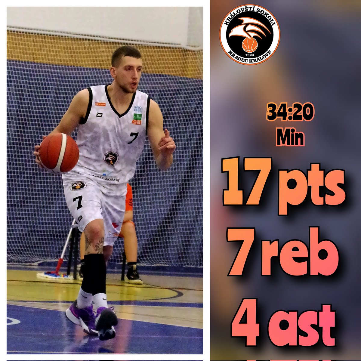 #NBL República Checa - Juego 26

Derrota como visitante para el Hradec Kralove (4-22) ante USK Praga (14-12) por 80 a 70

Gran juego de <a href="/cavallero_tomas/">Tomas Cavallero</a> para los visitantes 🏀