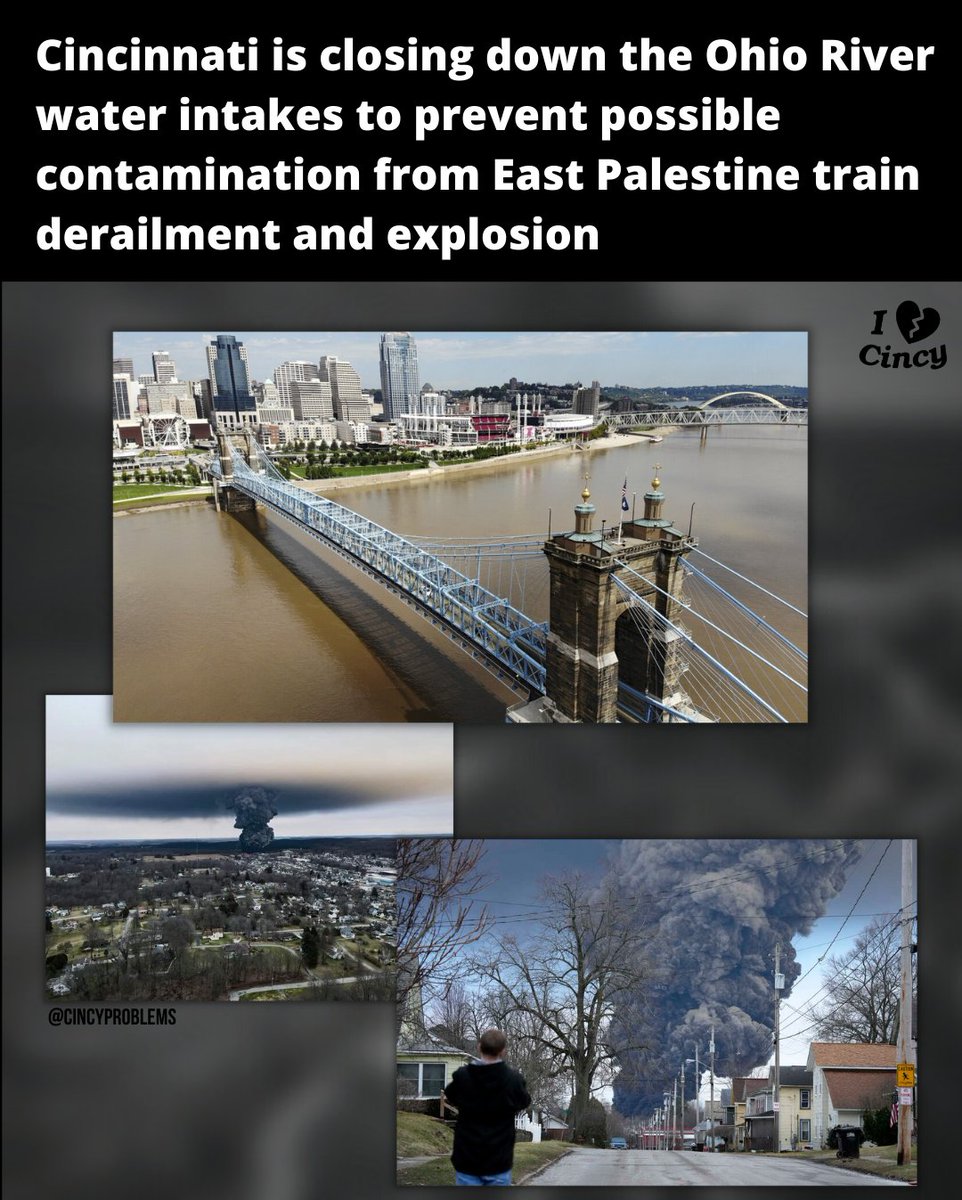 Any contaminated water from East Palestine is expected to hit Cincinnati early Sunday morning, but the Ohio EPA says the water is still safe to drink. 💧