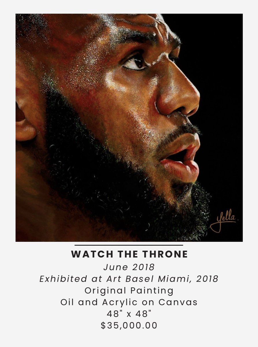 ArashMarkazi's tweet photo. Daniella “Yella” Lopez, a Mexican-American artist who studied design in Los Angeles and Las Vegas, held a solo exhibition, "One of One" in Salt Lake City during NBA All-Star Weekend. Her original hyperrealistic paintings included Kobe Bryant, LeBron James and Michael Jordan. https://t.co/dRpKwZ9QAF