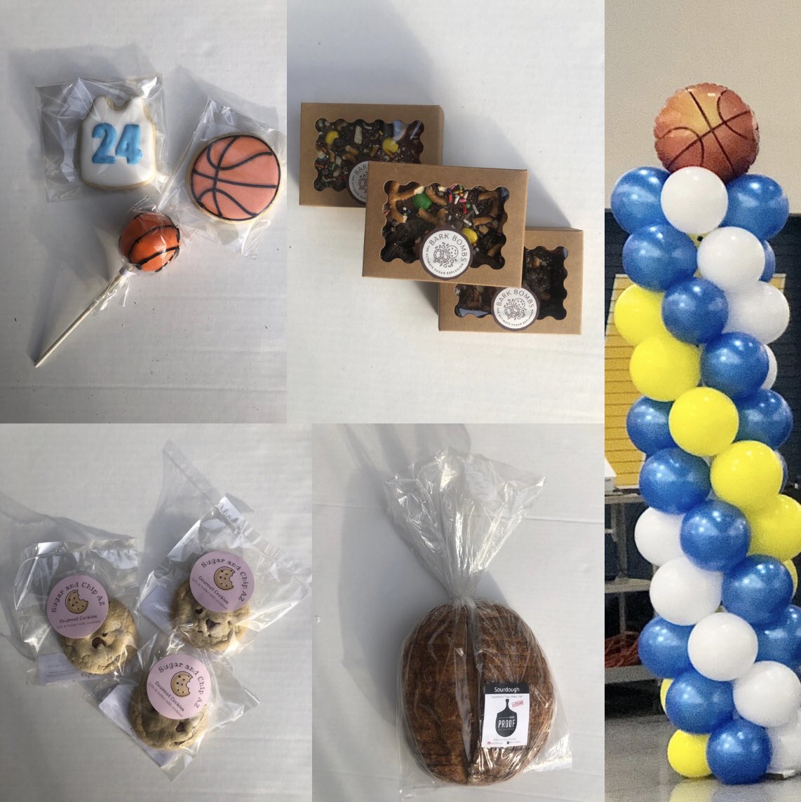 matadorsgbb's tweet photo. Thank you to all the businesses who donated to our banquet: Proof Bread, Salt &amp; Sugar, Sugar and Chip AZ, Sugar and Lace Bakery, Bark Bombs Candy, and Love LV Creations! https://t.co/10APXZ8fsz