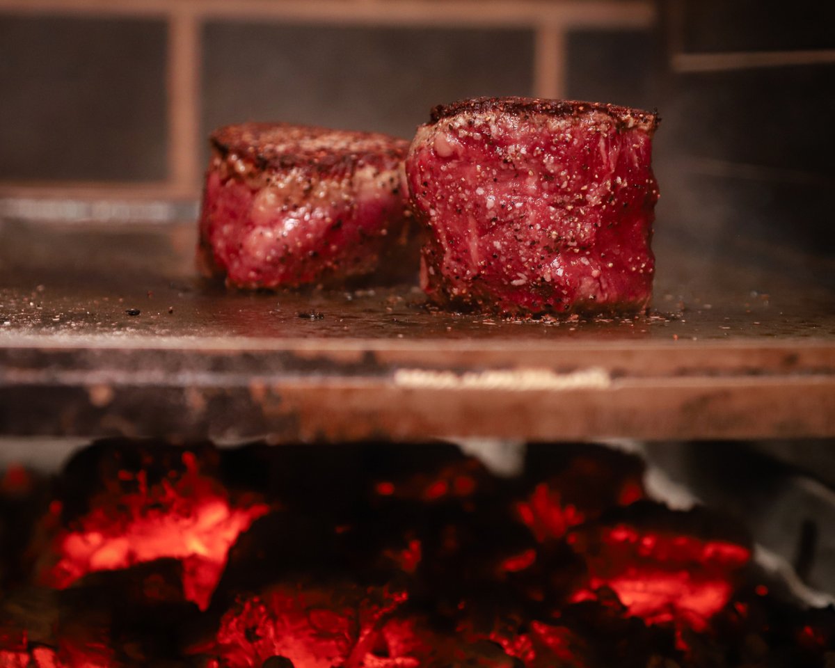 Fire Seared. Black Angus. Barrel-Cut Filet. 

Steaks &amp; Chops “from the hearth” in the Grove until 10 PM.

#steak #steakhouse #chophouse #thegrovestl #beastbutcherandblock #stlouis #livefirecooking #coalfired #ribeye #blackgarlic #barrelcut #filet #smokedsalt #stlouissteakhouse