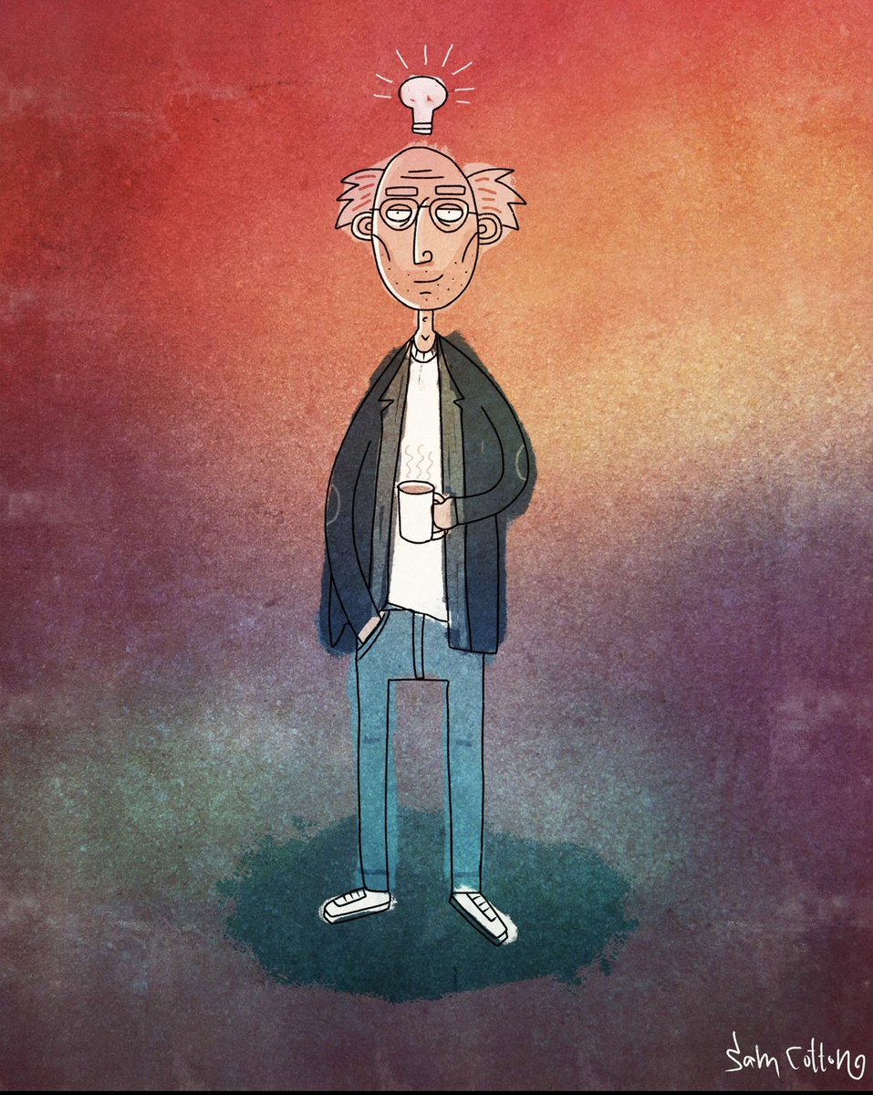 Larry David drawing