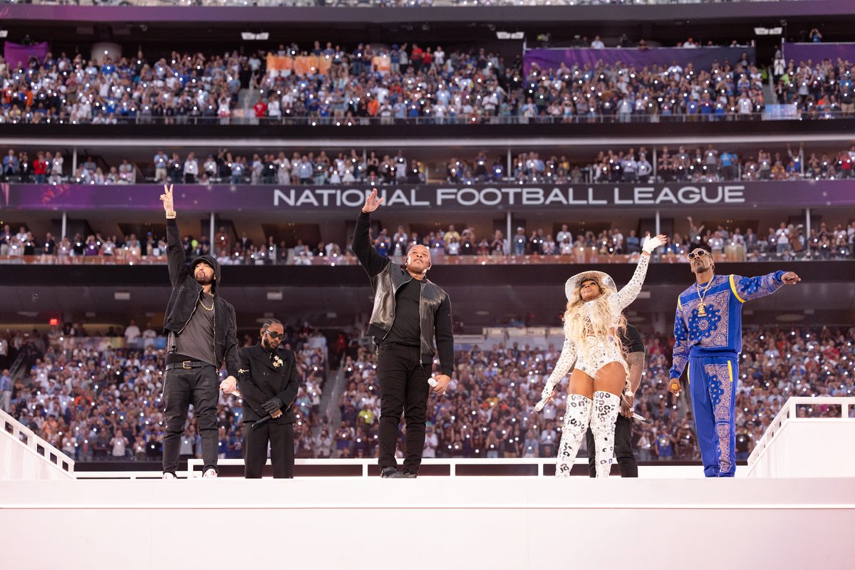 Eminem's tweet image. You better show some respect whenever the doc's brought up.. happy bday @drdre!