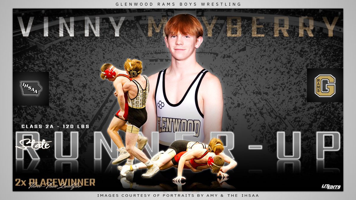 Vinny Mayberry is your 120lb Class 2A State Runner up! Vinny ends his outstanding junior season with a 42-2 record! Congratulations Vinny Mayberry on  a great season!