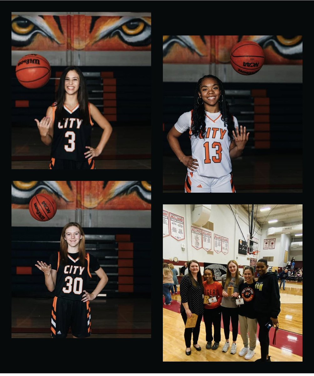 🏀🖤🧡 Congratulations to Freshman Trinity Dixon, Senior Gracie Hoagland, and Senior Isabella Martin!!! Trinity made the District 9A All-Season and All- Tournament team. Gracie made the All-Season team. Isabella made the All-Tournament team.