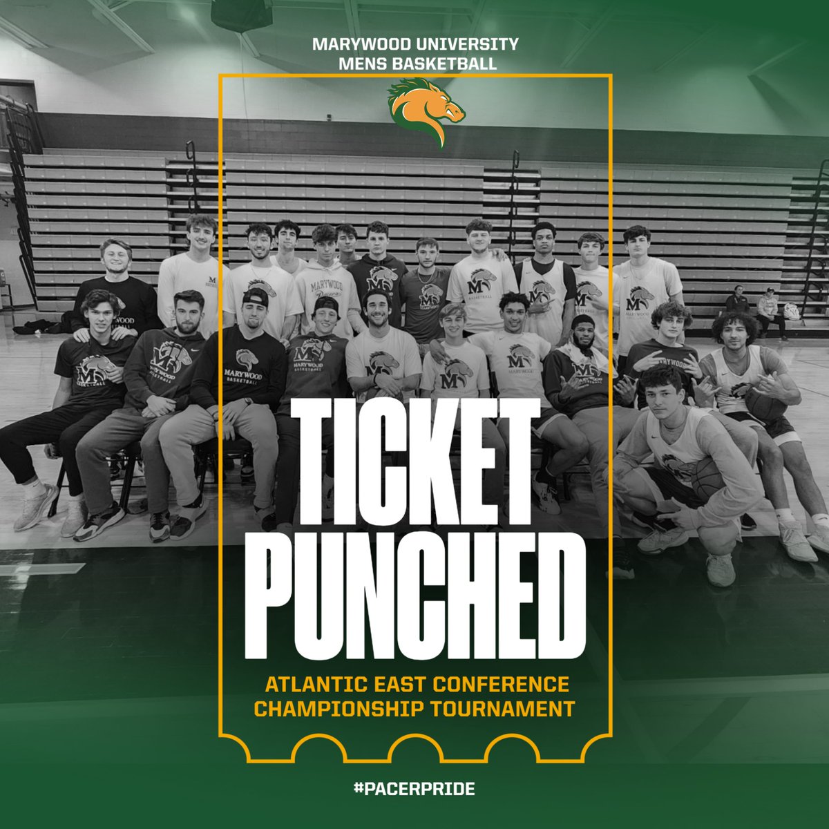 PLAYOFF BOUND 😤💪 

It's survive and advance from here on out. Playoff play kicks off Monday night as we travel to Gwynedd Mercy University to take on the Griffins. Tip off will be at 7pm. As always you can head to The  Atlantic East network to catch the game!  #PacerPride