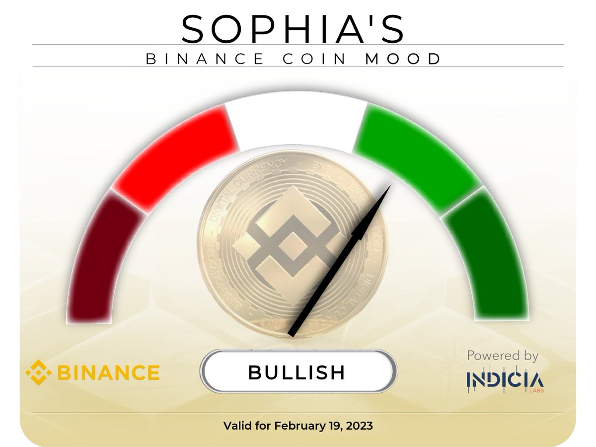 Sophia's Binance Coin Mood tweet media
