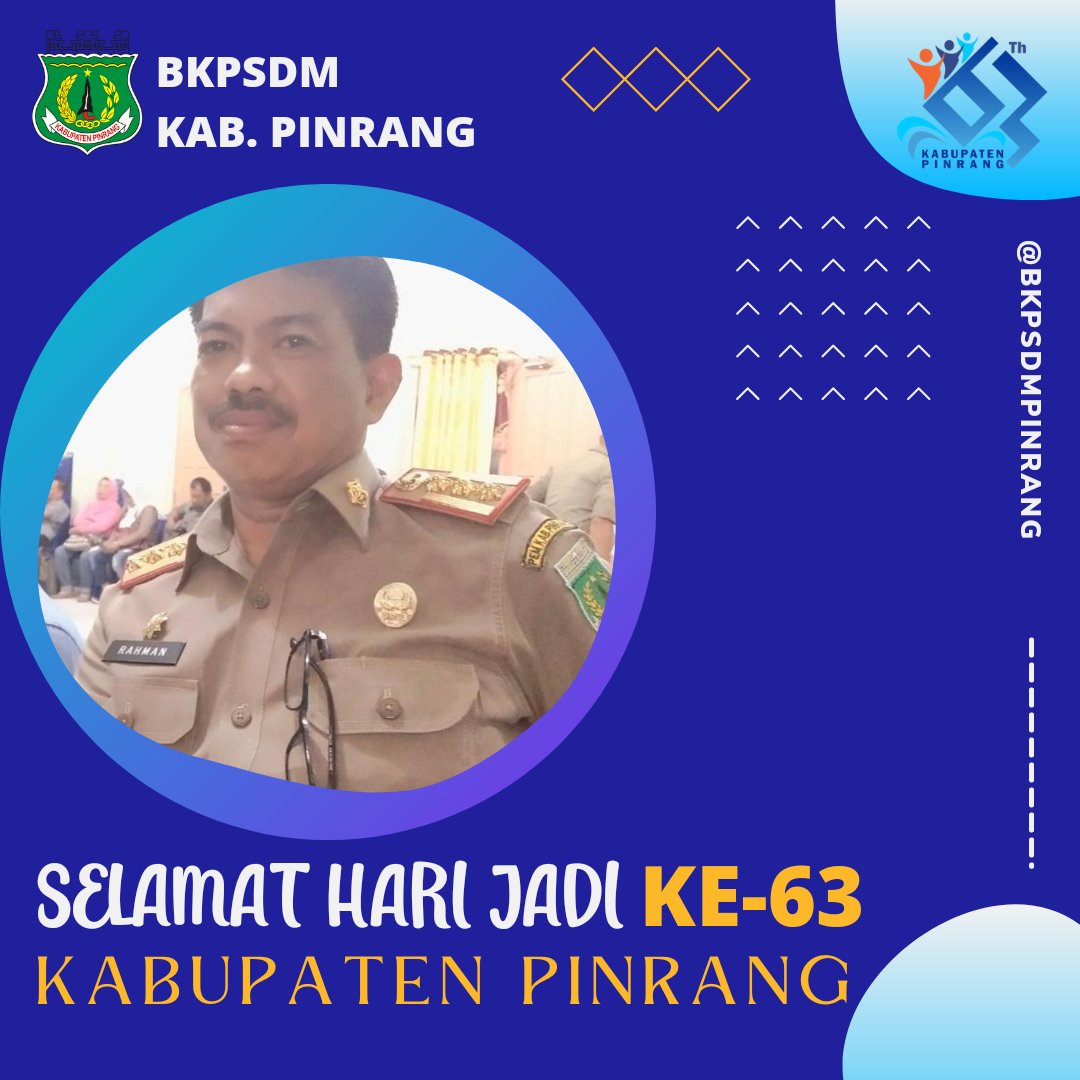 Selamat hari jadi Kabupaten Pinrang ke-63