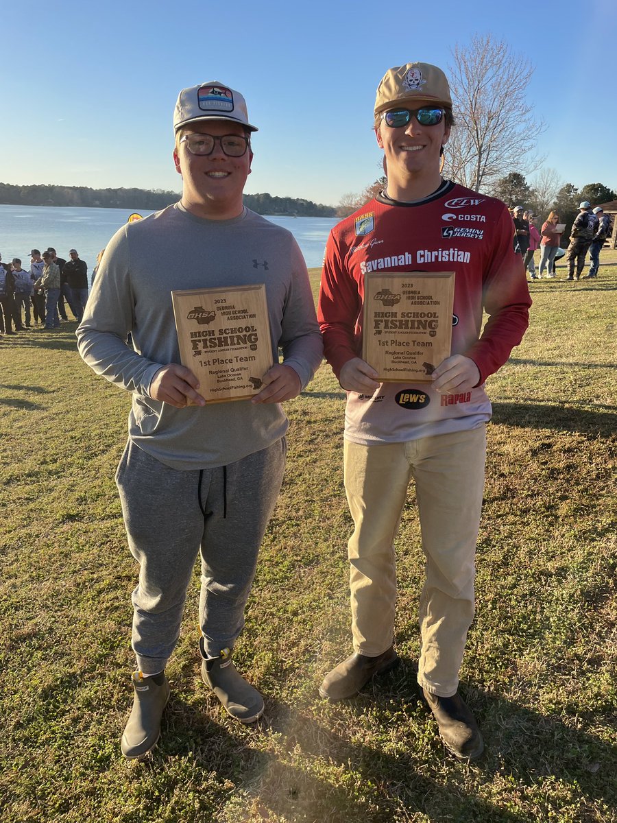 Congratulations to Luke and Matthew Gunn of the Raider Bass Fishing team on winning today’s GHSA Bass Fishing Tournament!