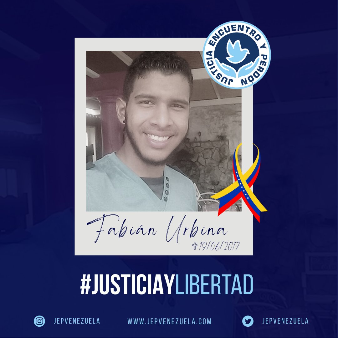 JEPvzla's tweet photo. Fabián Urbina viajó hasta Caracas para manifestar y exigir garantías de futuro, creía firmemente que ejerciendo sus derechos podría generar un cambio real en la sociedad. El 19 de junio de 2017, le arrebataron la vida mientras defendía sus sueños.
#JusticiayLibertad https://t.co/qRzb0PI1lP