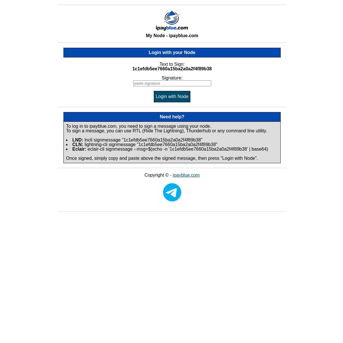 ⚡  New venue  ⚡

Ipayblue  
Home of one of the fastest growing Lightning Network routing nodes.

LightningNetworkStores.com/e/ipayblue.com
Made by <a href="/ZoltanAB/">Zoltan A. B.</a>

#LN #btc #lightning #bitcoin #bitcoinLNS #LightningNetwork