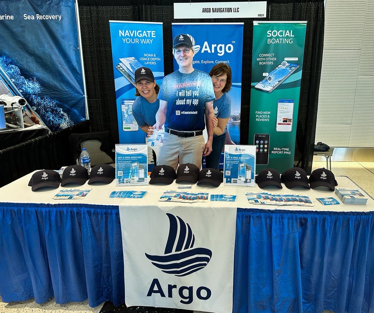 We’re having a blast here @miamiboatshow! Tomorrows the last day to come to booth #mb57l to see #captainjeff, don’t forget to share if you stop by! 🌊🛥🚤
#miami #miamiinternationalboatshow #boatshow #miamiboatshow #boating #boat #argo #argonavigationsystem #navigationsystem