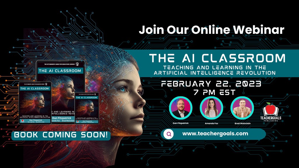teachergoals's tweet photo. Ready to take your teaching game up a level with AI-based tools? Join us for this free webinar to find out more! 🤖 

Read more 👉 https://t.co/bgpkt6KtkQ

#aiclassroom #FreeLiveWebinar #ArtificialIntelligence #ArtificialIntelligenceRevolution #teachergoals https://t.co/l5aH6s8aVl