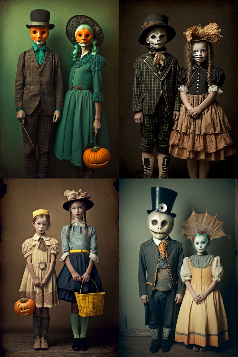 stephbingestv's tweet image. @midjourney_ai is up here trying to give me nightmares ☠️
I just wanted Halloween costumes, not therapy inducers 🤣
#midjourneyart #midjourneyartwork #AIArtwork