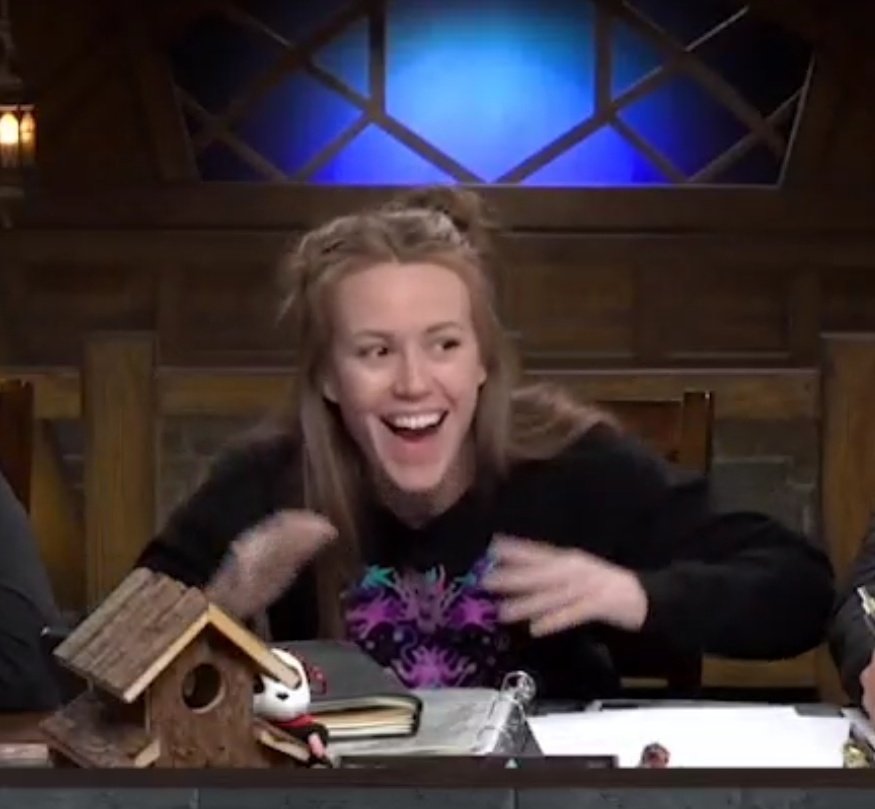 yangpanic's tweet photo. Mandatory appreciation post for marisha's reaction to keyleth saying she'll fight alongside them
#CriticalRoleSpoilers https://t.co/yjBAcoHWzH