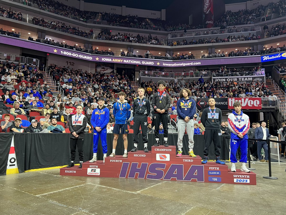 2023 IHSAA 2A 126 State Place-winners #iahswr #State23