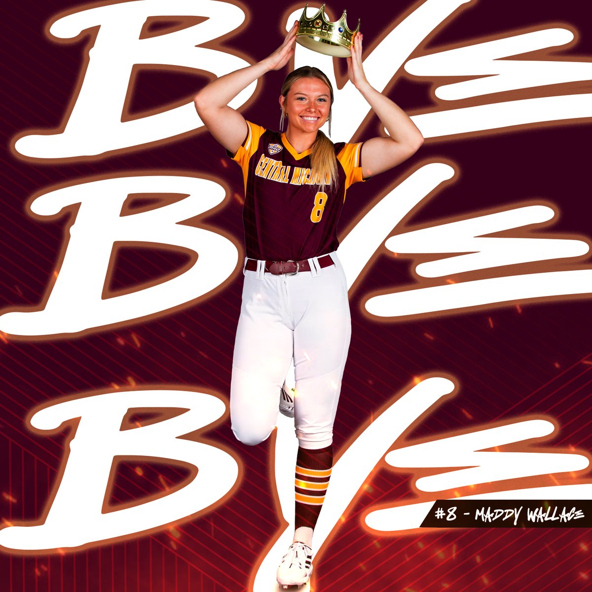 M4| Wally & the defense sit the Hornets down in order 1⃣2⃣3⃣ To the dish are the 2, 3 & 4 hitters #FireUpChips🔥⬆️🥎 | @maddywallace7