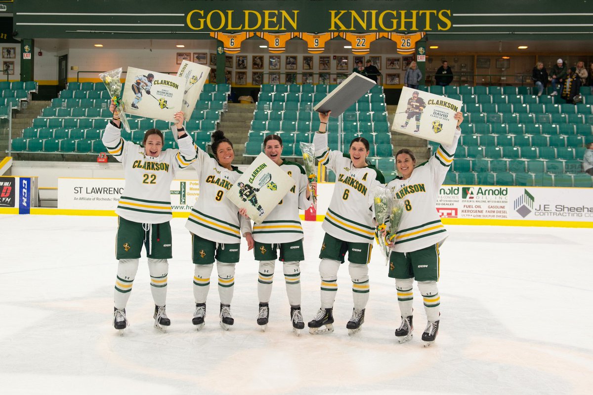 Clarkson Womens Hockey (@clarksonwhockey) on Twitter photo Pulled off the upset on senior night to finish the regular season! Pulled off the upset on senior night to finish the regular season!
