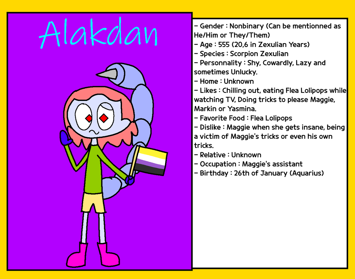 @Nicanoodle2002 Alakdan (Non-Binary) Gela (Homosexual) Femily (Femboy ...