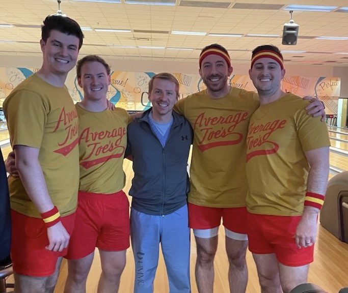 UMMCMedRes's tweet photo. The 2023 UMMC Internal Medicine Residency Bowling Tournament was a huge success!  The Scooby Doos (with Best Costume @Trib35 as Fred) and Average Joe Chad Hierlmeier (far right) were the best bowlers... https://t.co/ygjYcCTwMu