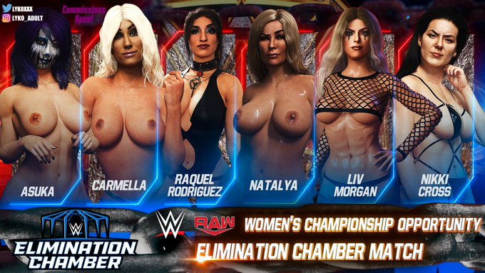 ELIMINATION CHAMBER IS LIVE NOW! The women kick this one off and I am hoping for Asuka or Liv Morgan