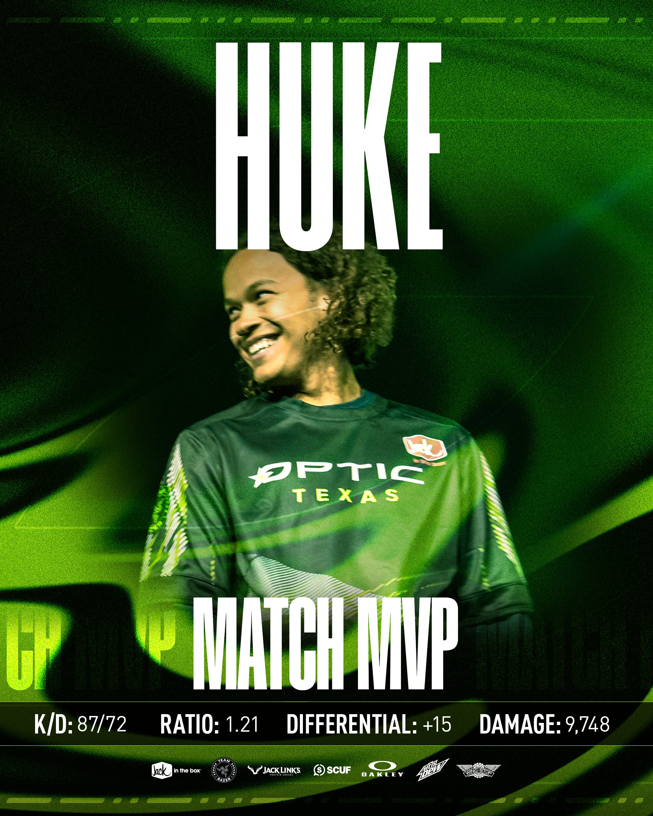 OpTic Gaming™ on X: It's only right. Match MVP @Huke   / X