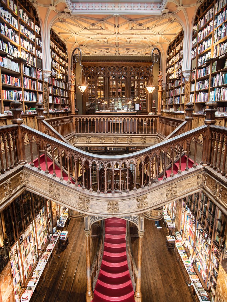 Livraria Lello, Porto , Portugal. Worth a visit for the book lovers, or the architecture crowd.