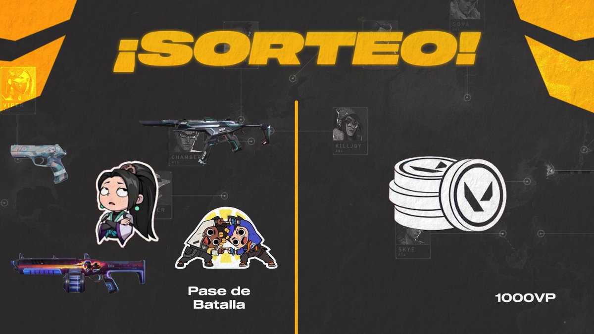 KOA_AIM's tweet photo. 🎁 SORTEO BATTLE PASS VALORANT 🎁
🏆 ¡¡ REQUISITOS !! 🏆
⚡️ FOLLOW @KOA_AIM | @Zeus_W1ll | @KOADarky
💛 LIKE & RT A ESTE TWEET 🔄
👥 MENCIONA A DOS AMIGOS 👥
🥇EL GANADOR SE ANUNCIA EL DIA 5 de Marzo🥇
🍀MUCHA SUERTE A TODOS 🎉
#VALORANT #Giveaway #valorantgiveaway https://t.co/xQeji9IwY2
