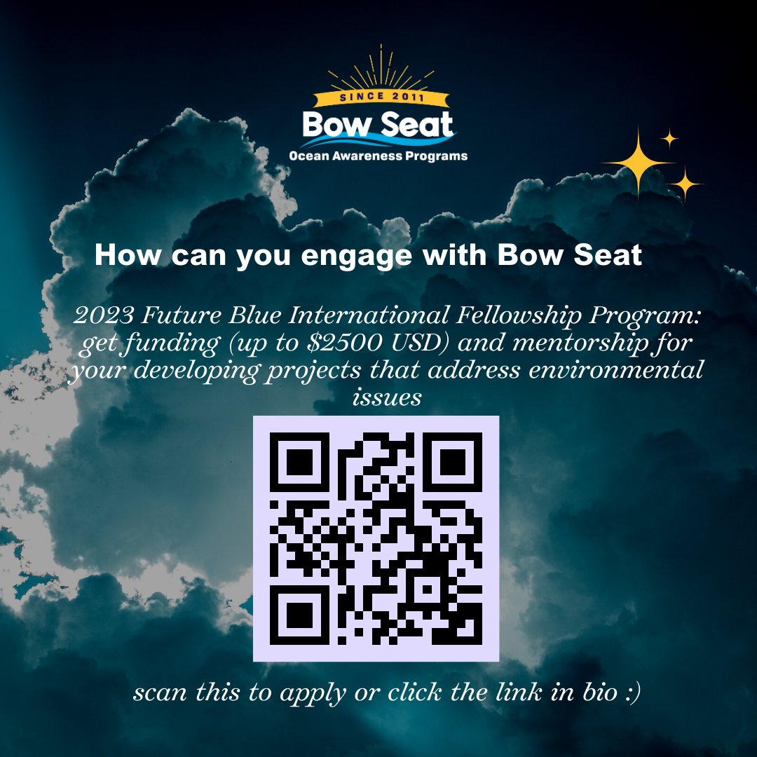 fromthebowseat's tweet image. #ApplicationsOpen 🌍 We are accepting applications for the #FutureBlue Fellowship Grant💰 If you are running a project addressing an environmental issue 🚰this is your cue to apply for the mentorship &amp;amp; grant program run by FBYC.

🔗bit.ly/toocean

#OceanGrant