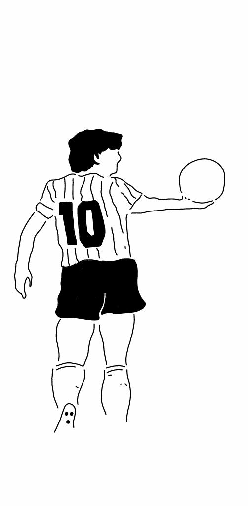 Hoy los ilustre probando maneras digitales de amigarme con la tecnología. Es que probablemente sean los futbolistas, junto a unos cuantos más, que más quise y querré toda la vida. 🖤

Los voy a hacer stickers para el termo!