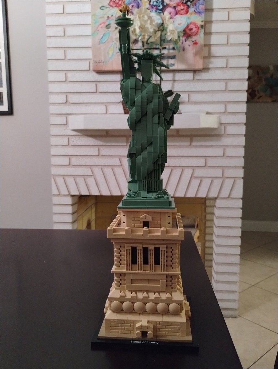 All finished. #statueofliberty #lego #legoarchitecture