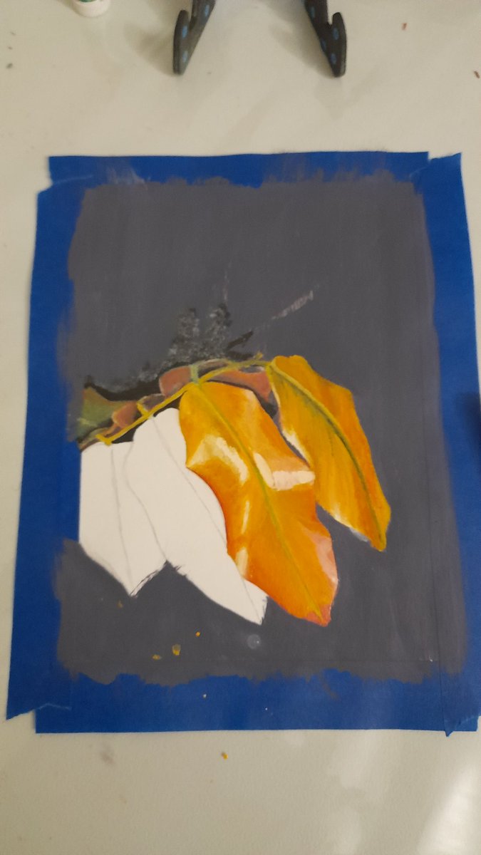 XxNightblazexX's tweet photo. Day 17 completed, and I love the oil finish 😍. 
#FebruaryLeaves
#oneaday 
#art #leaves #painting #oilpaint #paintmarker #realism https://t.co/Vur1DpCR8L