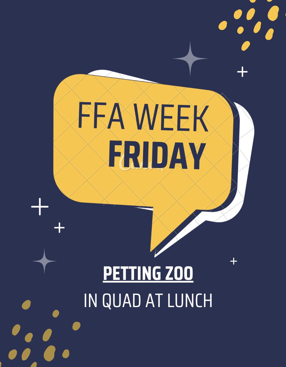 💙FFA WEEK IS THIS UPCOMING WEEK💛