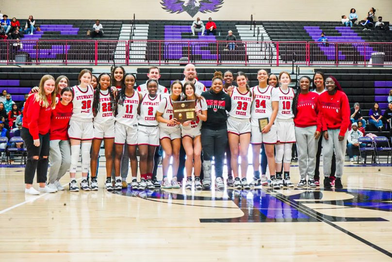 SCHS_WBB's tweet photo. Back to Back District Champions 🏆

Cane Ridge 35
Stewarts Creek 65

 Megan Henegar-Tournament MVP
 Camden Ward-All Tournament
 Jayda Bernard- All Tournament

Back in action Friday at home. https://t.co/e4YyDtDEwq