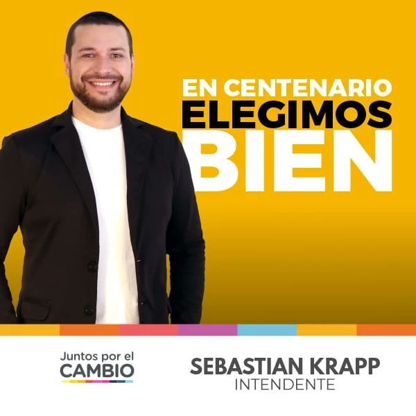 SebastianKrapp's tweet photo. Sebastián Krapp - Intendente de Centenario
Pablo Cervi Gobernador - Jorge Taylor Vice 2023
#EnCentenarioElegimosBien
#lafuerzadelaunion
#neuquen #pablocervi #elecciones #votos #cervi2023 #gobernador #krapp #Intendente #taylor2023 #ciudaddecentenario https://t.co/s7zSTdSEHC