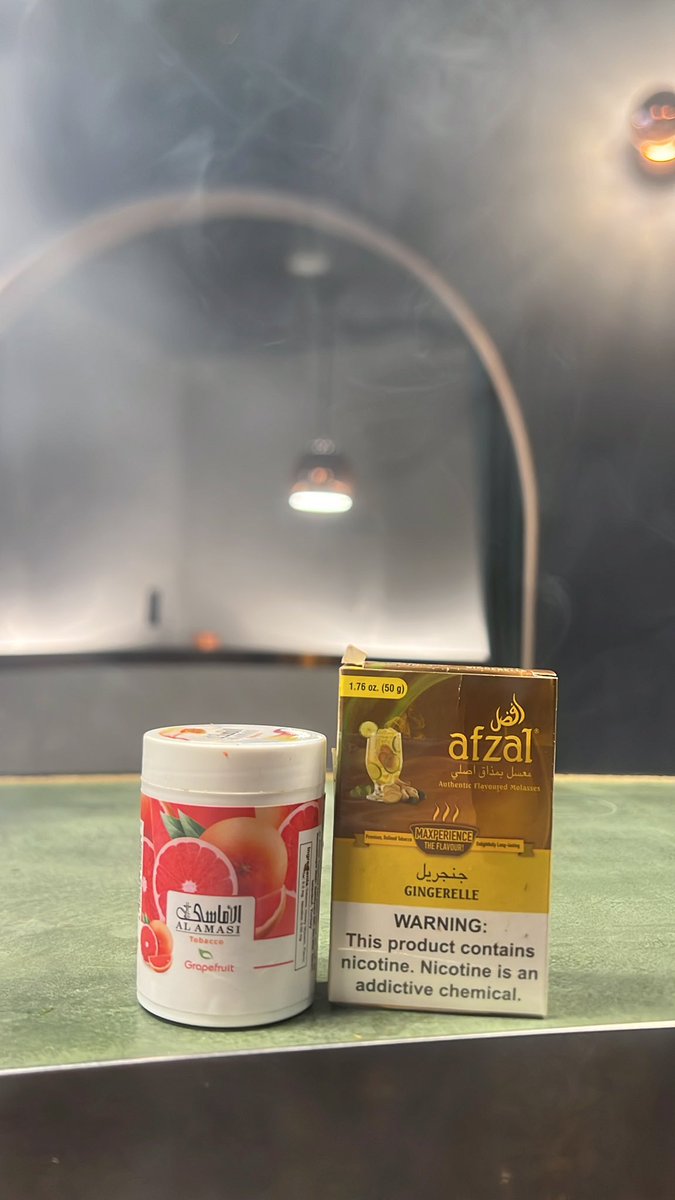 グレフルとジンジャエール不味いわけが無い組み合わせ、本当は3種類とか挑戦したいけどまずはシーシャテクを上げないとだからサ...🥹