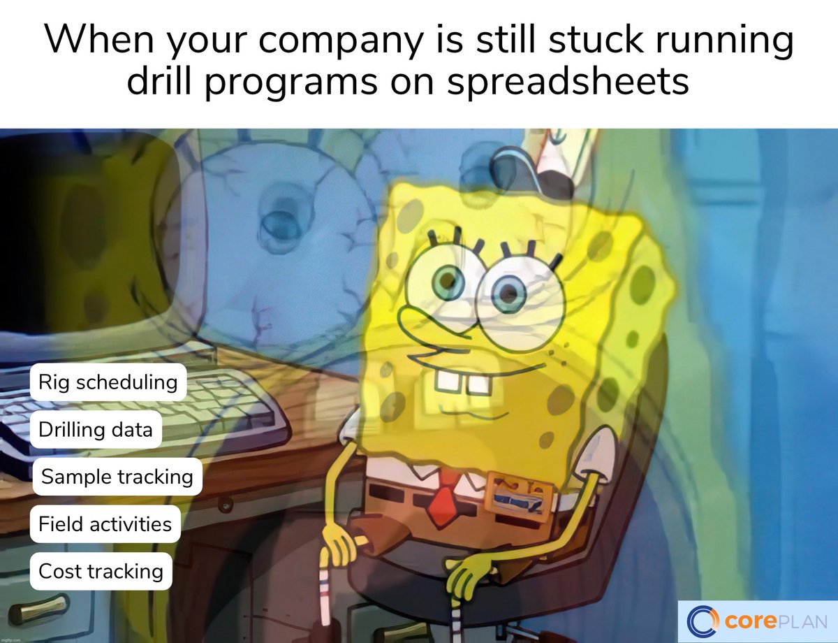 Spreadsheet Shackles ⛓️

Are you a geologist who's stuck running drill programs on spreadsheets? 

We know, we know - It can be a real pain. 

#miningandmetals #mineralexploration #freethegeos #geologyrocks