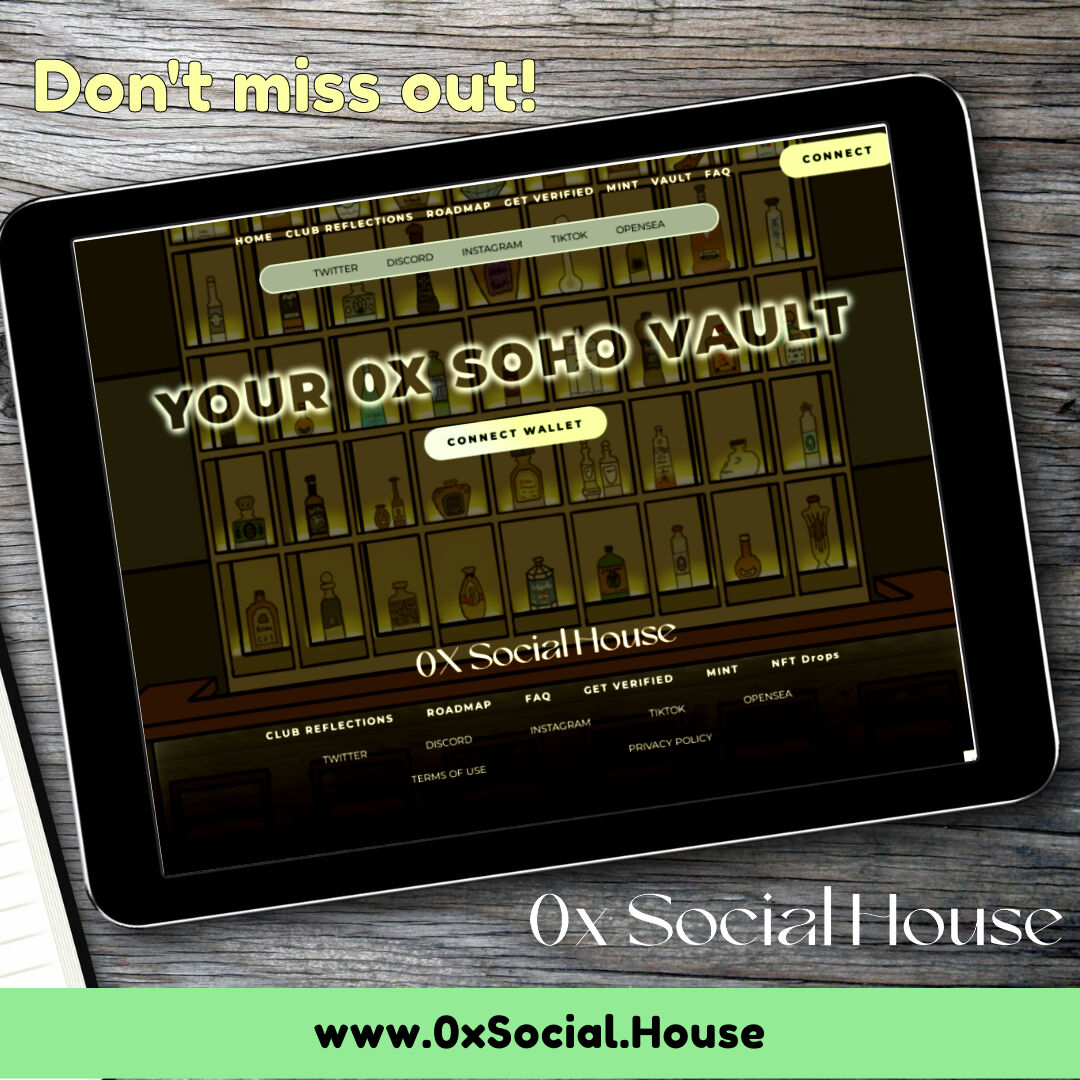 Don't miss out!

Join 0x Social House and own 12+ NFTs to gain access to VIP Exclusive Mints and limited edition NFTs.

Visit us today for more information and to be a part of something special!

🔗 0xsocial.house

#ExclusiveMints #0xSocialHouse #Crypto #NFT